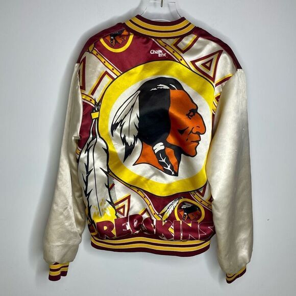 Vintage Chalk Line Washington Commanders NFL Redskins Football Bomber Jacket S - Picture 10 of 10